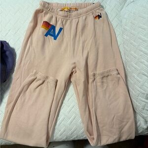 WomensPink Logo Sweatpants - Neutral Brand